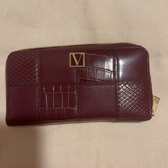 Victoria's Secret Burgundy Patchwork Wallet - Picture 8 of 8